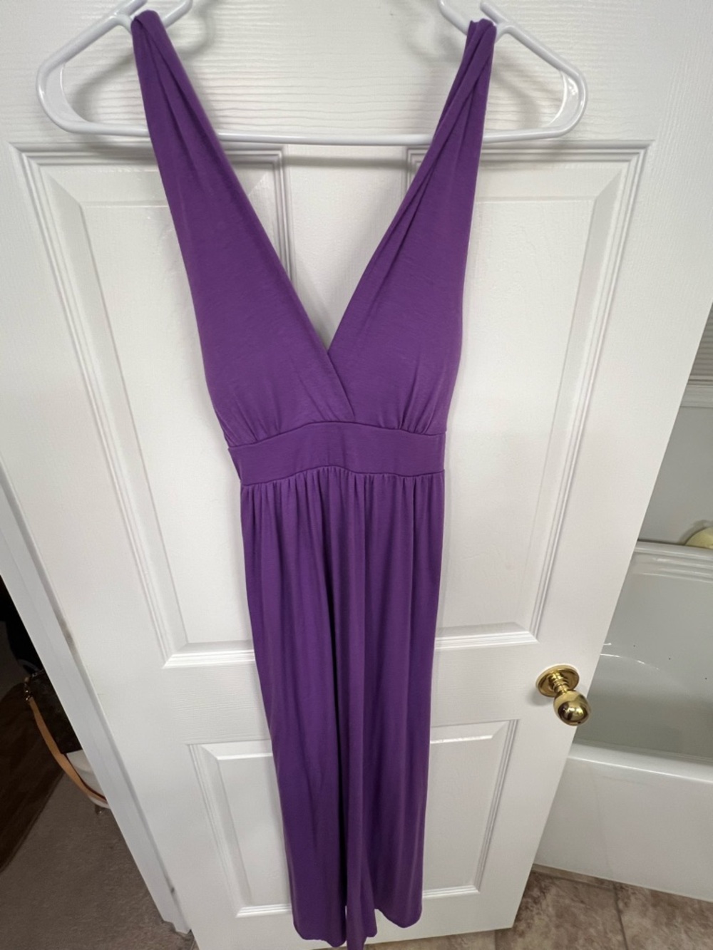 Rue21 Purple V-Neck Sleeveless Maxi Dress